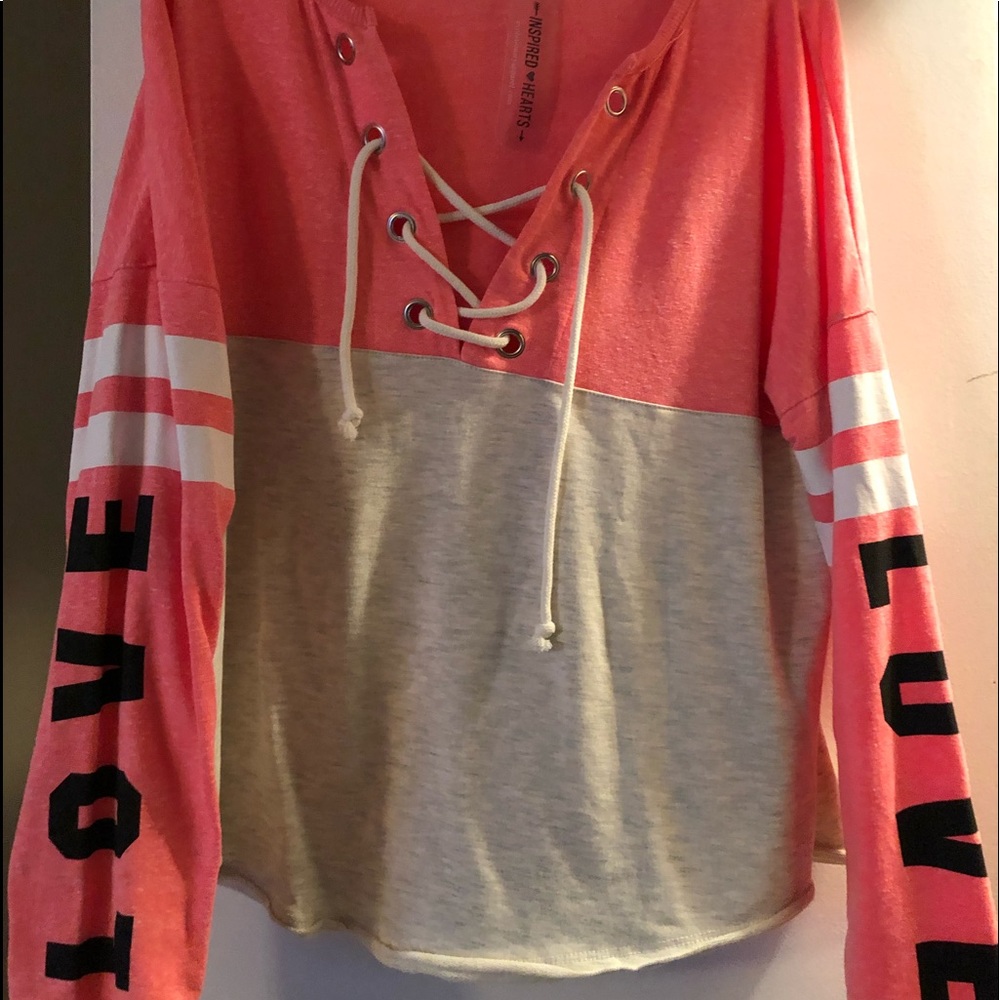 Lace up tee